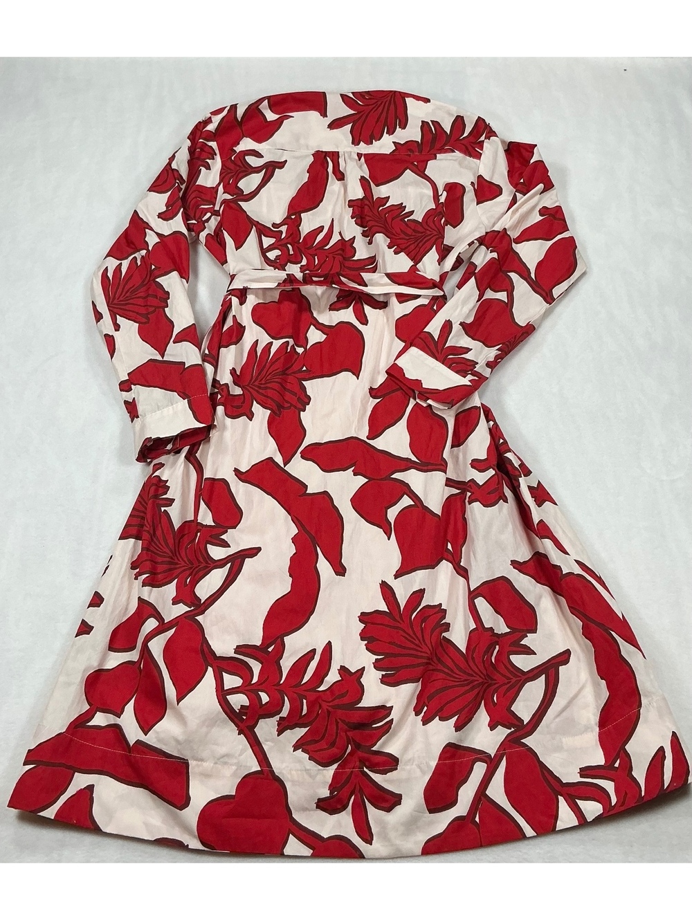 Maeve by Anthropologie Red and White Floral Button-Up Dress XS‎ - Picture 9 of 9